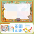 High Quality Repeated Graffiti Water Doodle Mat Durable Portable Water Canvas Creative Doodle Mat Children's Drawing. 