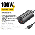 Essager 100W GaN Charger Desktop Laptop Fast Charger 65W 4 in 1 Adapter For iPhone 15 14 13 Pro Max Phone Charger Xiaomi Samsung. 