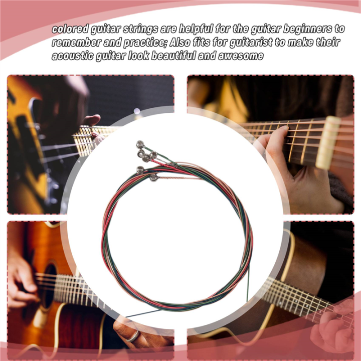 CGearuppt%203%20Sets%20Guitar%20Strings%20Replacement%20Steel%20String%20for%20Acoustic%20Guitar%20(1%20Brass%20Set,%201%20Copper%20Set%20and%201%20Multicolor%20Set)%20-%20Image%202