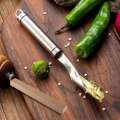 Jalapeno Pepper Corer Stainless Steel Chili Seed Remover Separator Vegetable Cutter Slicer Kitchen Tools With Hanging Hole. 