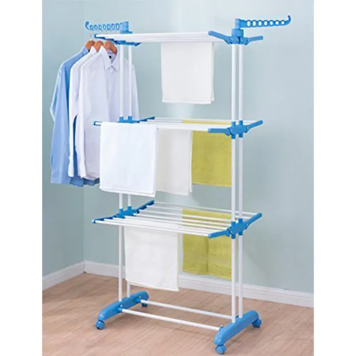 Heavy%20Duty%20Stainless%20Steel%20Double%20Pole%20Foldable%20Cloth%20Dryer%20/%20Clothes%20Drying%20Stand%20-%20Clothes%20Stand%20-%20Image%202