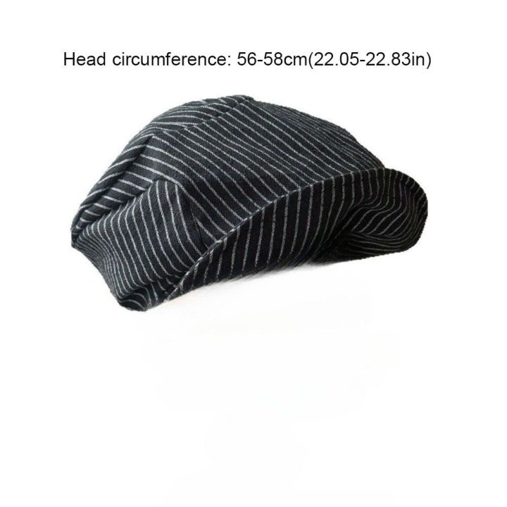 Casual%20Cotton%20and%20Linen%20Striped%20Berets%20Y2k%20Japanese%20Octagonal%20Hat%20British%20Cap%20Short%20Brim%20Painter%20Caps%20Daily%20-%20Image%202