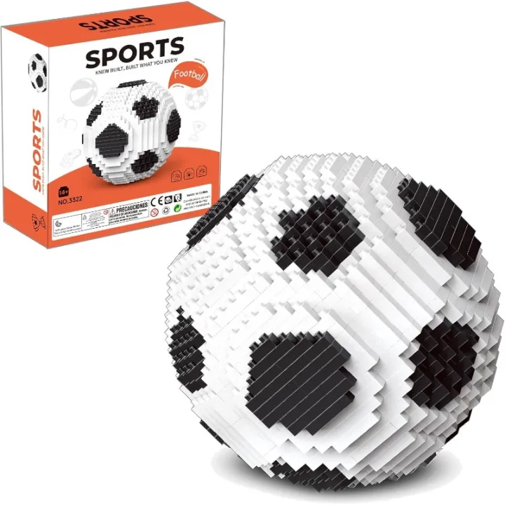Soccer Ball Building Set,800 Pcs Polyhedral Spherical Blocks Kit,STEM ...