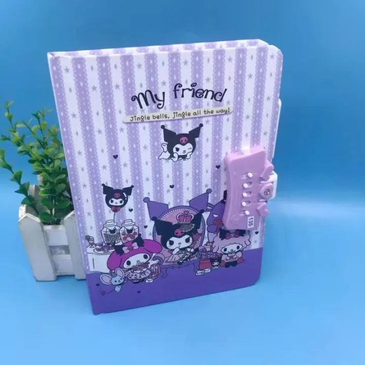 Kuromi Password Lock Diary with Pen