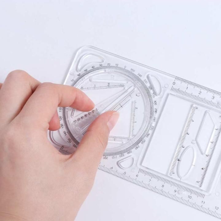 Office Supplies Activity Angle Drawing Ruler Multifunctional Ruler ...