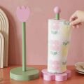 Linman Ornaments Wooden Flower Roll Paper Rack Rolls Storage TissSpecial ue Stand Space Saving Home Decor Tulip Towel Holder Toilet. 