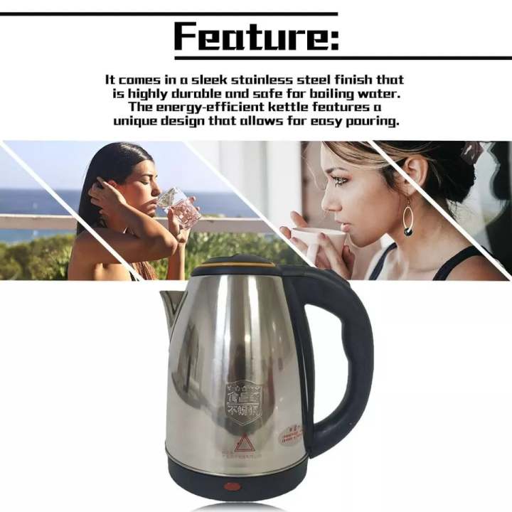 Stainless Steel Electric Kettle - 1.8 Ltr | Daraz.com.np