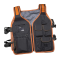 Safety Work Vest Tool Vest Maintenance Multi-Pocket Vest Oxford Cloth Work Vest with Multi-Pockets Tool Holders. 