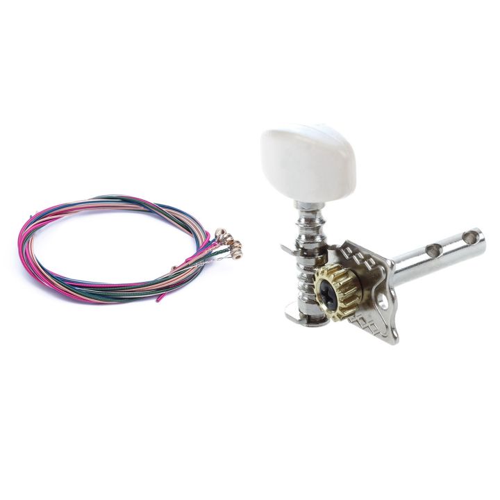 2 Set Rainbow Colorful Color String and Acoustic Guitar String Tuning Peg Tuner for Acoustic Guitar