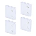 10 Pcs/Bag Portable Windproof Shower Curtain Clips Self-adhesive Non Punching Toilet Curtain Rings Clip Waterproof Transparent Curtain Fixing Device Indoor Showers. 