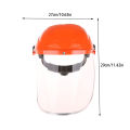 Transparent Full Face Shield Safety PC Head-mounted Eye Screen Hat Eye Protection Face Mask Motorcycle Face Mask Equipment. 