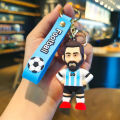 Legendary Soccer Star Leo MESSI Keychain -1 Pc, Argentine Football Player Figure, Bag Pendant Collection, Ideal Gift for Football Fans -8 cm. 