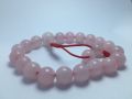 Rose Quartz Stones Beaded Bracelet 10 MM Beads For Women. 