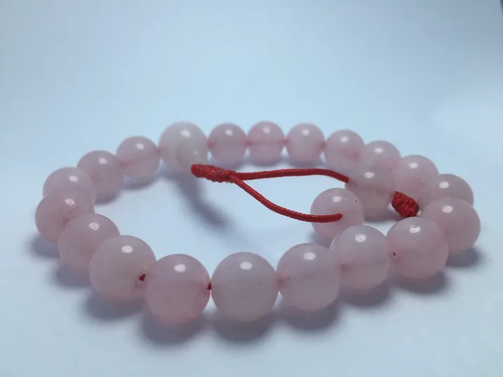 Rose%20Quartz%20Stones%20Beaded%20Bracelet%2010%20MM%20Beads%20For%20Women%20-%20Image%204