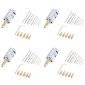 NAMUNY 4X Mini Electric Hand Drill Bit Set DC 12V Motor 0.5-3mm HSS Twist Drill Bit with 20Pcs Chuck Collets. 