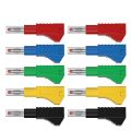 Wire Solder Safety Assembly Test Stackable Banana Plug Leads Connectors Retractable Stackable Solder In line DIY Banana Socket 4mm Banana Plug. 