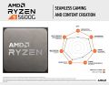 AMD Ryzen 5 5600G Desktop Processor (6-core/12-thread, 19MB Cache, up to 4.4 GHz max Boost) with Radeon Graphics. 