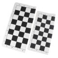 Toys Black And White Portable Chess Board 43CM 51CM PU Leather Soft Tournament Chess Board For Children's Educational Games JUE. 
