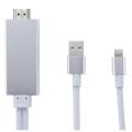Lightning to HDMI Cable - MHL HDMI AV TV 1080P HDTV Adapter Cable. 