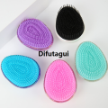 Difutagui 1pc Egg Seashell Shaped Scalp Massage Hair Brush Hair Care Comb Detangling Luxury Brush Anti-knot Hairdressing Comb Women Styling Tools. 