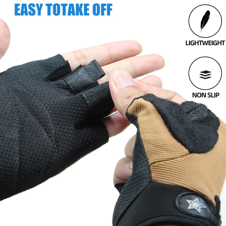 Bicycle%20Mountain%20Bike%20Gloves%20Bicycle%20Sports%20Breathable%20Gloves%201%20Pair%20Half%20Finger%20Summer%20Riding%20Non-Slip%20Golf,%20Gloves%20-%20Image%205