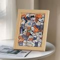 Creative Irregular Shaped Animal Jigsaw Puzzles Wooden Cat Cartoon Shape Puzzles Dog Panda Animal Shape Puzzles Children. 