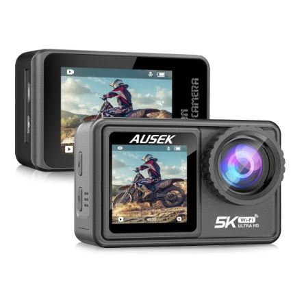 Ausek%205K%20Ultra%20HD%20Dual%20Screen%205K%20Waterproof%20Action%20Camera%20With%20External%20Wireless%20Microphone%20Included%20-%20Image%203