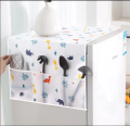 Dust Cover With Storage Pockets For Fridge and Washing Machine, Waterproof Dust Proof Refrigerator Fridge Cover. 