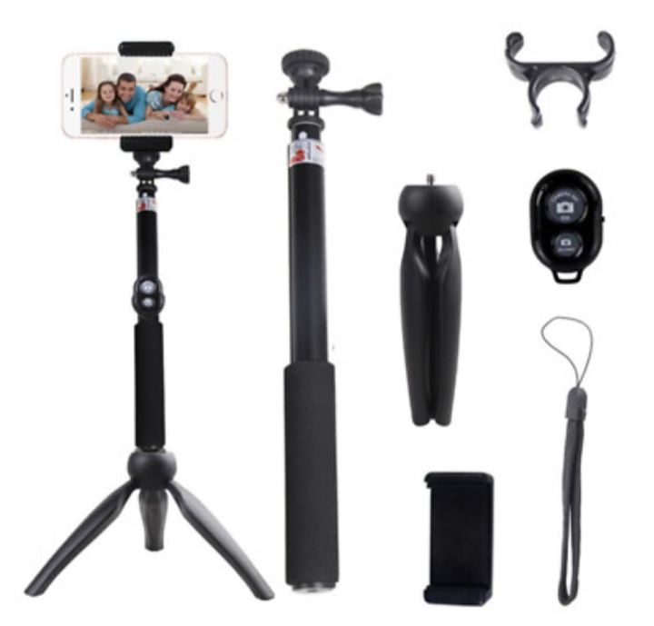 3%20in%201%20Selfie%20Stick%20Tripod,40%20Inch%20Extendable%20Selfie%20Stick%20Tripod%20with%20Bluetooth%20Remote%20Control%20-%20Image%204