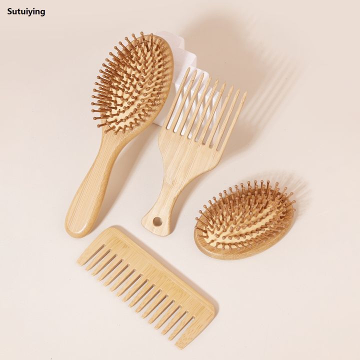 Sutuiying%204PCS%20bamboo%20and%20wood%20massage%20comb%20set,%20detoxification%20hair%20brush,%20Fashion%20scalp%20massager%20anti-static,%20suitable%20for%20household%20use%20-%20Image%204