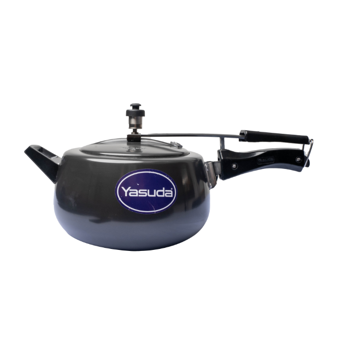 Yasuda 3 Liters Hard Anodized Pressure Cooker With Induction Base_ YS