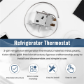 WPF22A 2Pin Refrigerator Refrigeration Thermostat w 30cm Metal Cord. 