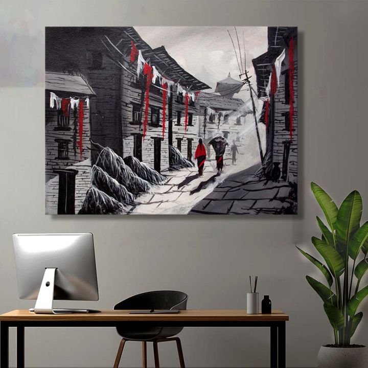 Single%20Panel%20Galli%20Painting%20Traditional%20Newari%20Culture%20Women%20Carrying%20Doko%20Old%20House%20Matte%20Cotton%20Canvas%20Print%20%7C%20HQ%20%7C%20XXS%20%7C%2012%20inch%20X%209%20inch%20%7C%20Tightly%20Wrapped%20In%20Wooden%20Frame%20%7C%20Not%20stickers%20or%20No%20Forex%20Board%20-%20Image%206