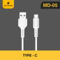Mypower Soft Datacable, Fast Charging Cable, Type C Datacable MD05. 