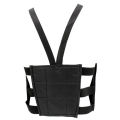 Black Solid Chest Guard For Bike Riding. 