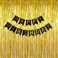 Foil Backdrop Curtain Fringe Foil Backdrop Curtain for Party Decoration | Shiny Metallic Fringe Curtain for Birthday, Wedding, Anniversary, Baby Shower & Event Photo Background | Premium Party Decoration Supplies | Products Book. 
