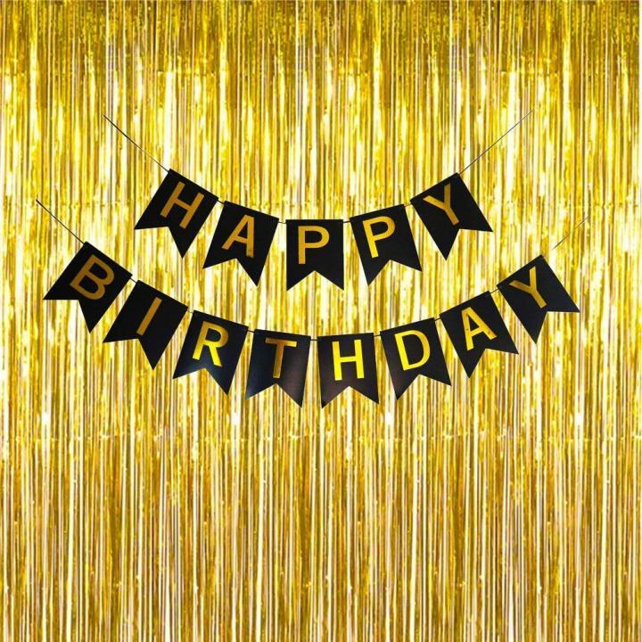 Foil Backdrop Curtain Fringe Foil Backdrop Curtain for Party Decoration | Shiny Metallic Fringe Curtain for Birthday, Wedding, Anniversary, Baby Shower & Event Photo Background | Premium Party Decoration Supplies | Products Book