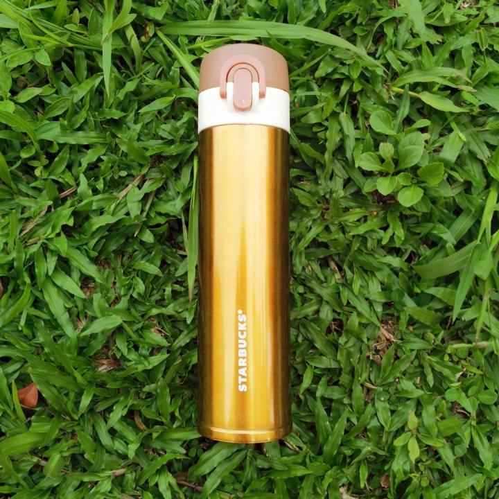 Starbucks Stainless Steel Thermos Thermo Flask 400ml (Red, Gold and White Silver)