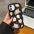 Hontinga for OPPO A18 A38 Back Cover Beautiful Flowers Pattern Luxury Soft Silicone Macaron Wave Mobile Case. 