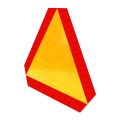 3Pcs Transportation Slow Moving Vehicle Safety Sign with Reflective Triangle Sign for 14X12Inch. 
