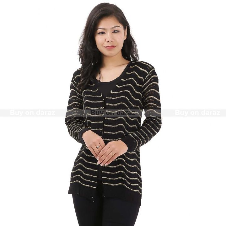 Printed Slip On Outer For Women