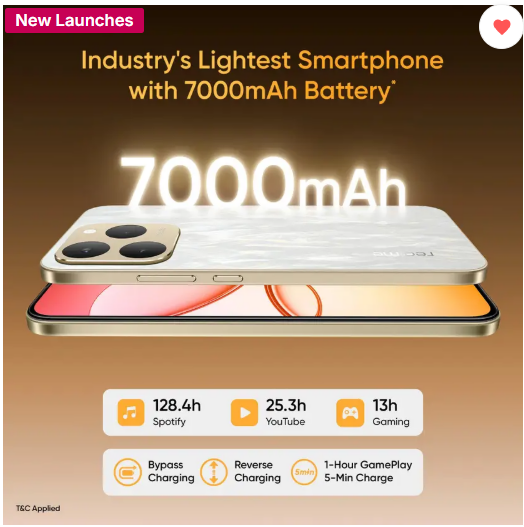 Realme%2015T%205G%20Smartphone%208+128GB%20Silk%20Blue,6.67inch%20Screen,%20120Hz%20Display,7000mAh%20Battery,60W%20Fast%20Charge,Front%20&%20Rear%20Dual%2050MP%20Cameras,%20Dimensity%206400%20Max%205G%20Chipset,IP69%20(Silk%20Blue,%20128%20GB)%20%20(8%20GB%20RAM)%20-%20Image%203