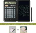 Calculator with Writing Tab 12-Digit Digital Desktop Calculator With Erasable Writing Board. 