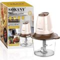 Sokany Mini Wonder Chopper SK-7006 Electric Meat Grinder 2L Electric Vegetable Chopper 300W By Basnet Techno. 