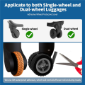 20 Pack Luggage Wheel Covers, Adhesive Silicone Suitcase Wheel Covers, Anti Fall-Off Luggage Wheel Protector for Single. 