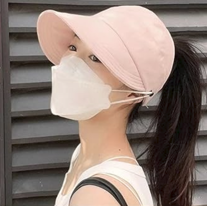 Sun%20Hats%20for%20Women%20Wide%20Brim%20Hollow%20Top%20UV%20Protection%20Summer%20Baseball%20Cap%20Outdoor%20Sunscreen%20Hat%20-%20Image%204