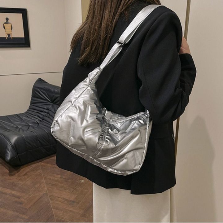 Exquisite%20Dumpling%20Bag%20Bright%20Space%20Cotton%20Tote%20Bag%20Large%20Capacity%20Crossbody%20Bag%20Shoulder%20Bag%20Down%20Nylon%20Handbag%20Lady%20-%20Image%207