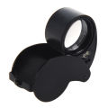 40x 25mm Eyes Optical Glass Loupe Magnifier Magnifying LED Light. 
