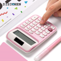 DISICHEN Luxury Calculator Trumpet Mini Small calculator Girl Cute Pink Student Comtable Portable Student White Calculator Office Supplies Solar. 