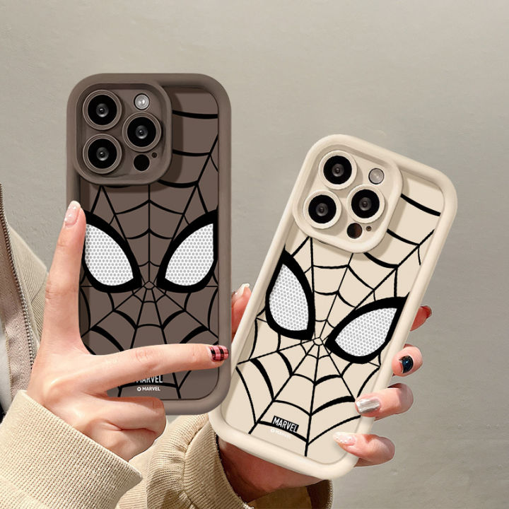 Marvel%20Spider%20Man%20Mask%20Cover%20Compatible%20for%20IPhone%2015%2011%2014%2013%206%206s%2012%20Pro%20Max%207Plus%20XR%20XS%20Max%20X%207%208%20Plus%20SE%20Angel%20Eyes%20Shockproof%20Solid%20Color%20Soft%20Case%20-%20Image%206